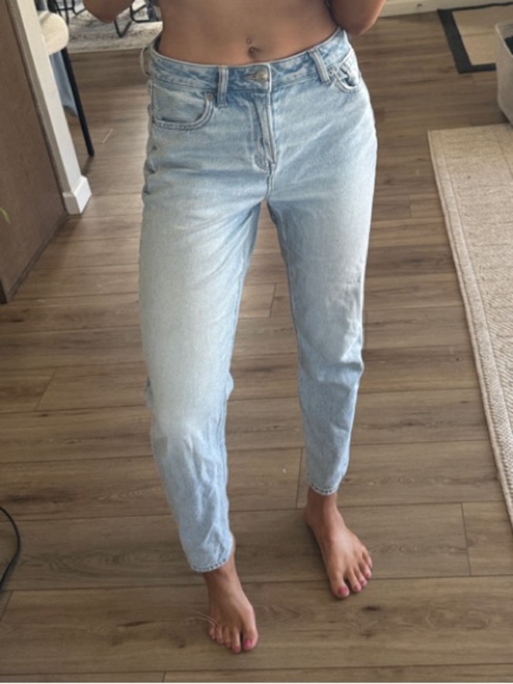 American Eagle Outfitters Light Blue Boyfriend Jeans